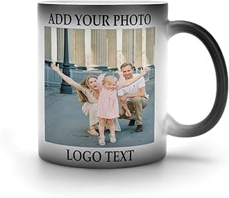 Custom Mug Personalised Color Changing Mug 11Oz Customised Coffee Mug with Photo Logo Text for Friends Family