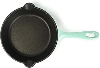 HAWOKEnameled Cast Iron 8-inch Skillet Green