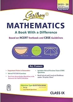 Golden Mathematics: (With Sample Papers) A book with a Difference Class-9 (For 2019 Final Exams)