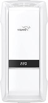 V-Guard Denor iD400 AC Stabilizer for 1.5 ton Inverter AC | Digital Display | Intelligent Time Delay System | Energy Efficient Design | 3 Year Warranty by V-Guard | White (Working Range 170-270 VAC)