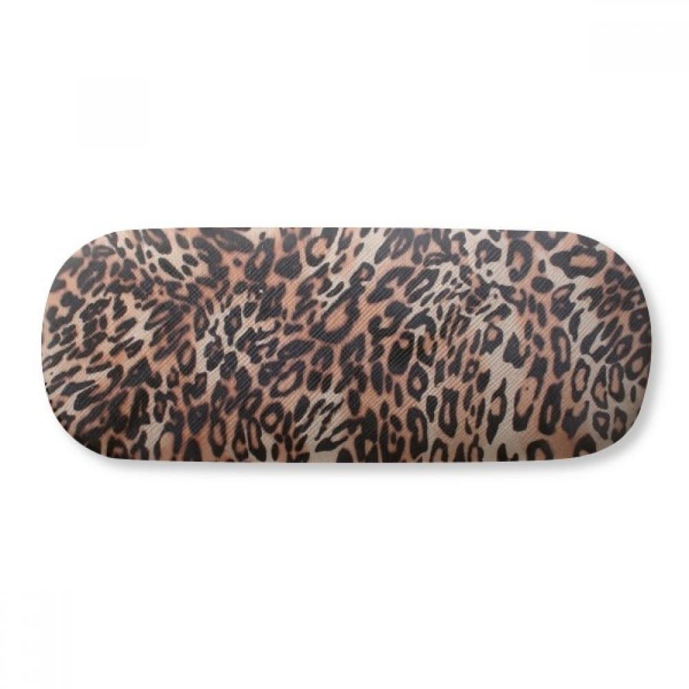 DIYthinker Leopard Feather Abstract Design Glasses Case Eyeglasses Clam Shell Holder Storage Box Women's