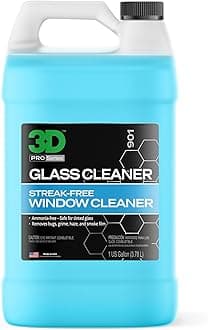 - 3D Glass Cleaner - Ready to Use, Tint Safe, Streak Free Glass Cleaner - Gallon