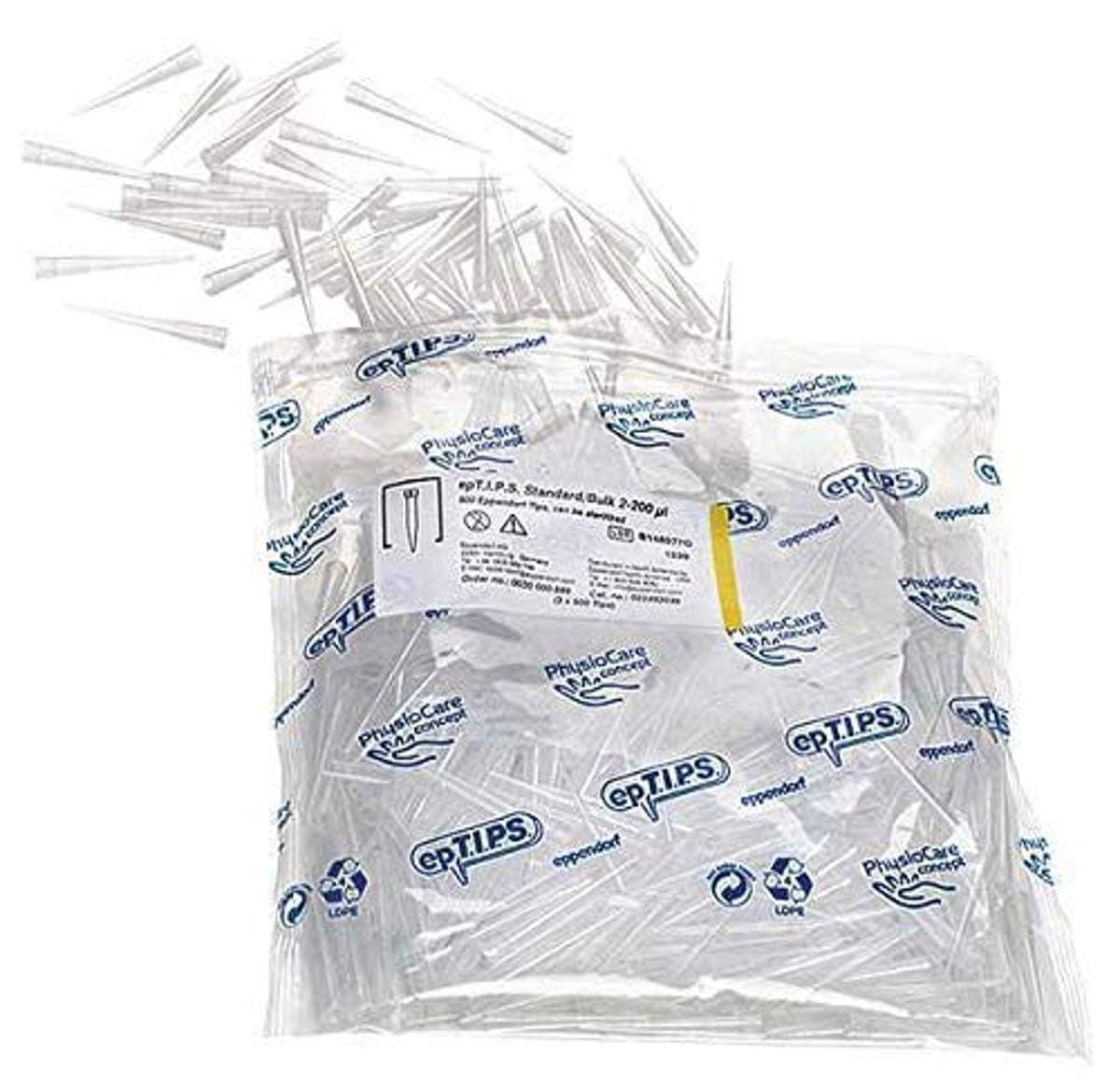 Eppendorf Pipette Tips, 200 uL, Bulk; 1000/Cs