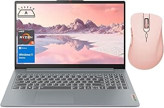 Lenovo IdeaPad Slim 3 Laptop, 15.6" FHD Display, AMD Ryzen 5 5625U, 16GB RAM, 1TB SSD, Backlit KB, SD Card Reader, Webcam, HDMI, Wi-Fi 6, Win 11 Home, Bundle with Thunderobot ML101 Wireless Mouse