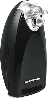 Hamilton Beach Classic Chrome Heavyweight Can Opener, Black Cord Storage Black 76380