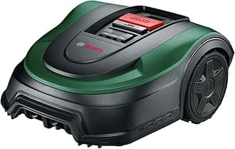 Bosch Robotic Lawnmower Indego XS 300 (with integrated 18V Battery, Docking Station included, Cutting width 19 cm, for Lawns of up to 300 m2, in Carton Packaging)