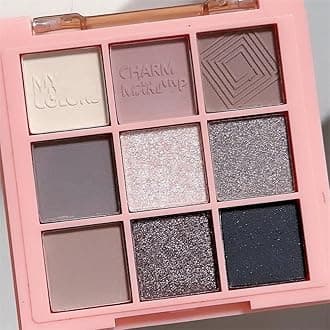 Eyeshadow Palette Makeup- 9 Colors bLACK GRAY Dark Brown Colorful Eyeshadow Palette Matte Shimmer Korean SMOKING Eye Shadow palettes Highly Pigmented Long Lasting For Girl(18#)