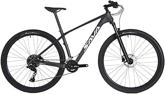 SAVADECK Carbon Fiber Mountain Bike, Dual Disc Brake Axle Thru Adventure Mountain Bike with Shimano CUES U4000 20 Speed Shift Groupset, 27.5/29 inch MTB Bicycle for Adult.
