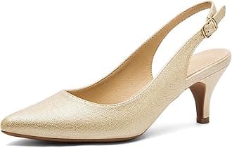 Pointed Toe Sandals Slingback Kitten Heels Pointed Toe Pumps Ladies Shoes Heels Dressy Work Date Wedding Party
