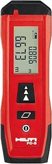 PD-S Laser Distance Meter, Easy-to-use Laser Measure for Distance and Area up to 60m, Batteries Included (2190182)