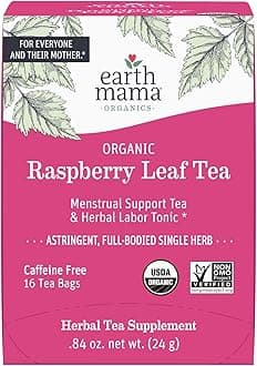 Organic Raspberry Leaf Tea (16 Tea Bags,84oz / 24g)