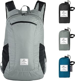 18L Lightweight Hiking Backpack, Waterproof Camping Packable Backpack Ultralight for Travel, Airplane, Small Hiking Daypack for Adults, Grey