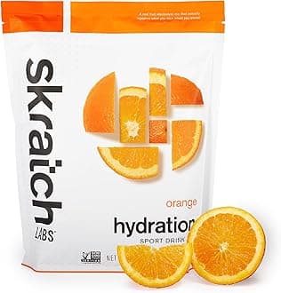 Skratch Labs Hydration Sports Drink Mix – Real‑Fruit Electrolyte Powder for Fast Hydration & Endurance | Orange | 60 Servings | Vegan, Non‑GMO, Clean Ingredients