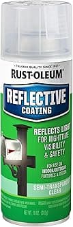 Rust-Oleum 214944 Specialty Reflective Finish Spray Paint (Semi-Transparent Finish - 283 Grams)