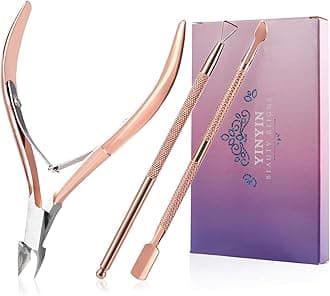 Cuticle Trimmer with Cuticle Pusher and Cutter（Rose Glod）