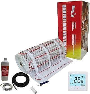 Electric Underfloor Heating kit 150w - 20.0m2 - White WiFi Thermostat