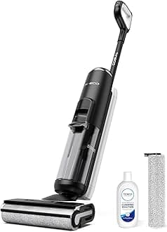 Tineco Floor ONE S6 Cordless Wet Dry Vacuum Floor Cleaner Mop All-in-One for Hard Floors, LED Display, Long Runtime, Floor Washer Great for Sticky Messes, Dual-Sided Edge Cleaning, Self-Cleaning