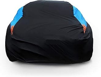 MORNYRAY Waterproof All Weather Snow proof UV Protection Windproof Outdoor Full car Cover, Universal Fit for Sedan (Length 194-206 inch, Black)