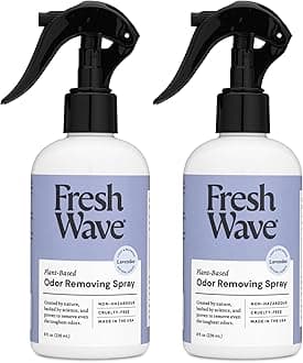 Fresh Wave Lavender Odor Eliminator Spray & Air Freshener, 8 oz. | Pack of 2 | Odor Absorbers for Home | Safer Odor Relief | Natural Plant-Based For Furniture, Fabrics & Trash