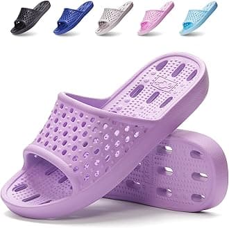 Xomiboe Shower Shoes Quick Drying Non-Slip Comfortable Men Women House Slippers