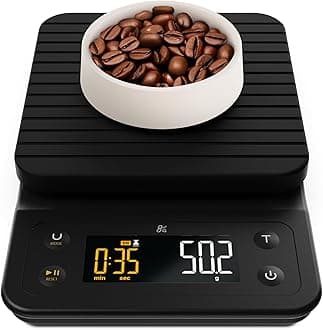 Greater Goods Digital Coffee Scale - for The Pour Over Coffee Maker | Brew Artisanal Java on a Coffee Scale with Timer | Great for French Press and General Kitchen Use | Designed in St. Louis