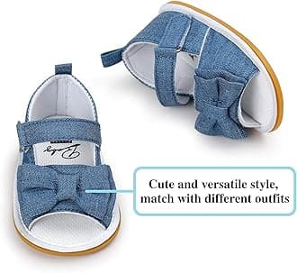 Baby Boys Girls Sandals Rubber Sole Outdoor First Walker Toddler Girls Boys Summer Shoes