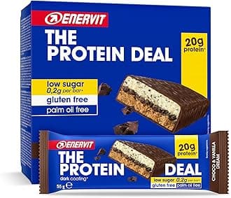 Enervit The Protein Deal Bar (Choco & Vanilla Dream, Pack of 12 Bars)