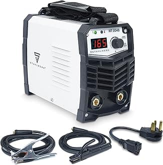 ARC Welder 165A Inverter MMA Welder 110/220V IGBT Digital Display Hot Start Portable Stick Welder with Electrode Holder, Ground Clamp and Cable Adapter