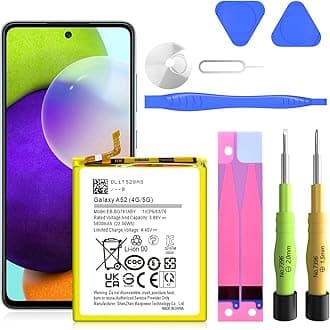 for Samsung Galaxy A52 Battery 5800mAh Upgraded (EB-BG781ABY) - Li-Polymer High Capacity Replacement Battery Compatible with Galaxy A52/A52s 5G/4G SM-A526/SM-A526B/DS/SM-A5260 - Includes Repair Tools