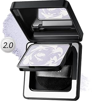 - CARSLAN 2.0 Black Magnet Soft Focus Powder, Waterproof Translucent Pressed Setting Powder, 24H Longlasting Talc-Free Face Powder, Oil Control Compact Makeup,01 Blue Purple For Dry&Com Skin, 0.28Oz