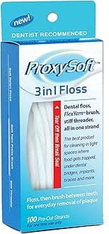 BEST Floss for Braces, Bridges and Implants, Flossing Aids, Threaders for Dental Floss - Thornton 3-in-1 Floss Threaders (100 strands)