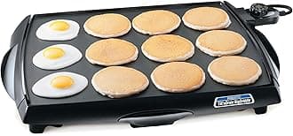 Presto 07046 Tilt 'n Drain Big Griddle Cool-Touch Electric Griddle