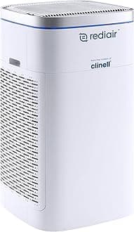 – Rediair Air Purifier Unit Medical Grade - Portable Dual HEPA14 Air Filter to Clean Air and Protect from The Risk of Infection by Airborne Transmission, White
