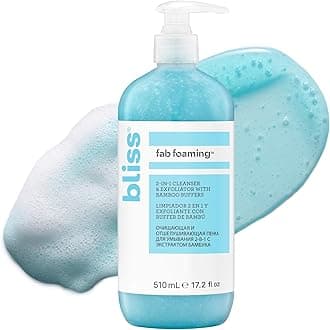Bliss | Fab Foaming - 2 in 1 cleanser | Exfoliator with Bamboo Buffers | 510mL