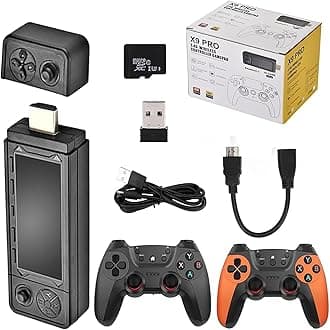 ZWXYVUT 2025 X9 Ultra Retro Game Stick 4k, New X9 Pro 4k Retro Game Stick，White Controller, Wireless Retro Game Console,X9 Ultra Stick, Plug and Play Retro Gaming Console X9 (128G 42000+Games)