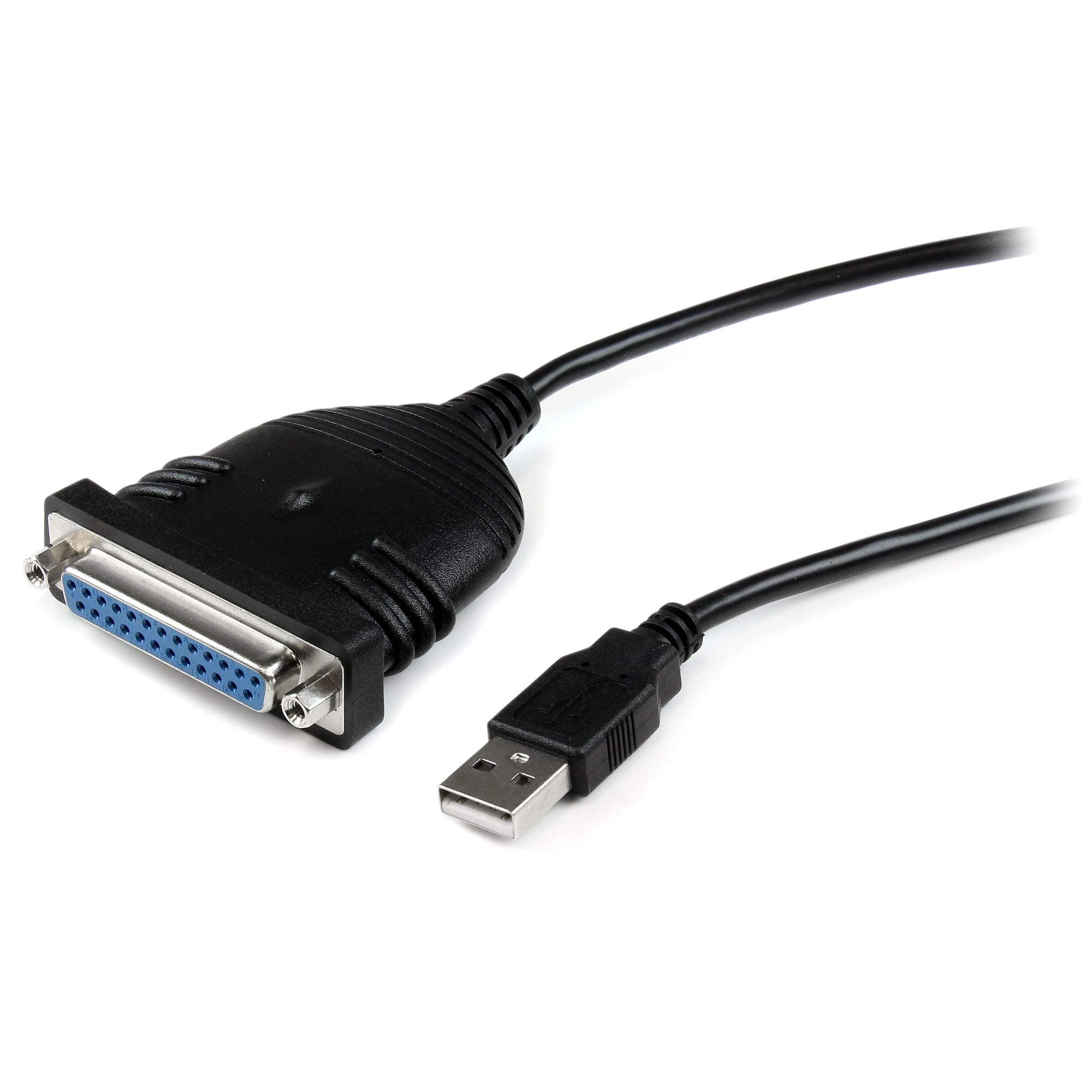 6 ft / 2m USB to DB25 Parallel Printer Adapter Cable - 2 Meter USB to IEEE-1284 Printer Cable - USB A to DB25 M/F (ICUSB1284D25)