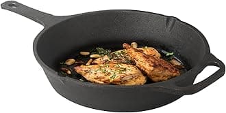 The Indus Valley Super Smooth Cast Iron Fry Pan/Skillet with Long Handle|Medium 25.4Cm/10Inch, 1.9Ltr, 2.8Kg|Induction Friendly|Nonstick Pre-Seasoned, 100% Pure&Toxin Free, No Chemical Coating, Black