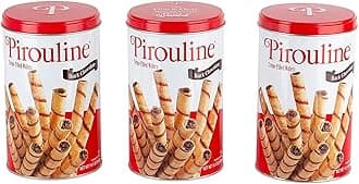 Pirouline Rolled Wafers, Dark Chocolate, New Protective Packaging, 14.1 Ounce Tins (Pack of 3)