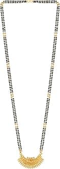 Mangalsutra For Women Girls Ladies Wife Temple South Indian Traditional 1 One Gram Gold Stylish Maharashtrian Long Chain Wati Mangal sutra Pendant Tanmaniya Black golden Nallapusalu Chains