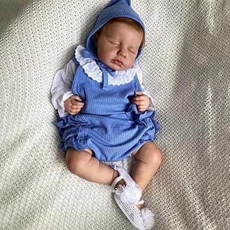 Pinky Reborn Dolls Realistic 20 inch 50 cm Sleeping Reborn Toddler Girl Doll Baby Soft Vinyl Silicone Real Looking Newborn Dolls Magnetic Pacifier Toys