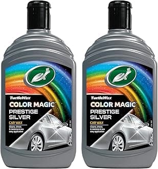 Turtle Wax 52710 Color Magic Car Paintwork Polish & Shine 2 X 500ml Silver