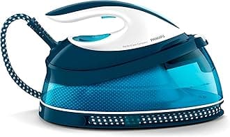 Philips PerfectCare Compact Steam Generator Iron, 1.5L Water Tank, Energy Saving, ECO Mode, No Burns with OptimalTEMP Technology, SteamGlide Soleplate (GC7840/26)