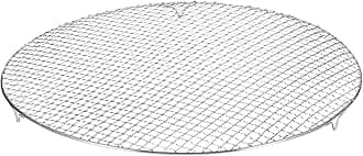 HARFINGTON Round Cooking Rack 19-inch Stainless Steel Cross Wire Barbecue Grill Net with 20mm Legs for Cooking Baking Steaming BBQ