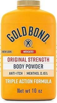 Medicated Body Powder, Talc Free Body Powder for Women and Men, Anti-Itch, Absorbs & Cools - 10 oz