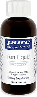 Pure Encapsulations Iron Liquid | Hypoallergenic Supplement Supports Hemoglobin and Myoglobin Function | 4.1 fl. oz.