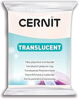 Cernit Polymer Clay - Translucent Series - 56 Grams Block - Made in Belgium (Translucent)