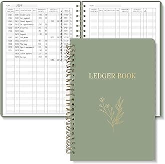 Accounting Ledger Book - Expense Tracker Notebook for Home Budget Tracking - A5 Finance Book - Bill Tracker Notebook for Small Business Bookkeeping - Finance Planner - Expense Ledger Book