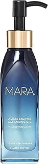 MARA Algae Enzyme Cleansing Oil – Gentle Makeup Remover with Fruit Enzymes, Marine Algae & Antioxidant Oils – Hydrating Face Cleanser for Pores, Sunscreen & Waterproof Makeup (4oz / 120mL)