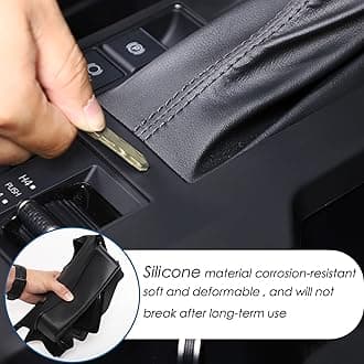 Silicone Storage Box Compatible with Toyota Land Cruiser 250 Prado J250 LC250 2024 2025 Accessories, Silicone Center Console Cover Organizer Storage Tray (Black)