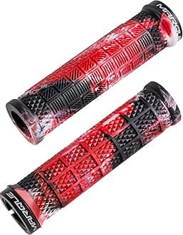 Grapple MTB Grips - Mountain Bike Grips with Single Lock On Collar for Handlebar, for BMX, E-Bike, Scooter, Beach Cruiser & Most Adult Bicycle Handlebar, Anti-Slip & Comfortable